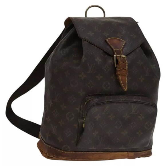 LOUIS VUITTON Monogram Montsouris GM Backpack M51135 LV Auth 112463 - Picture 1 of 16